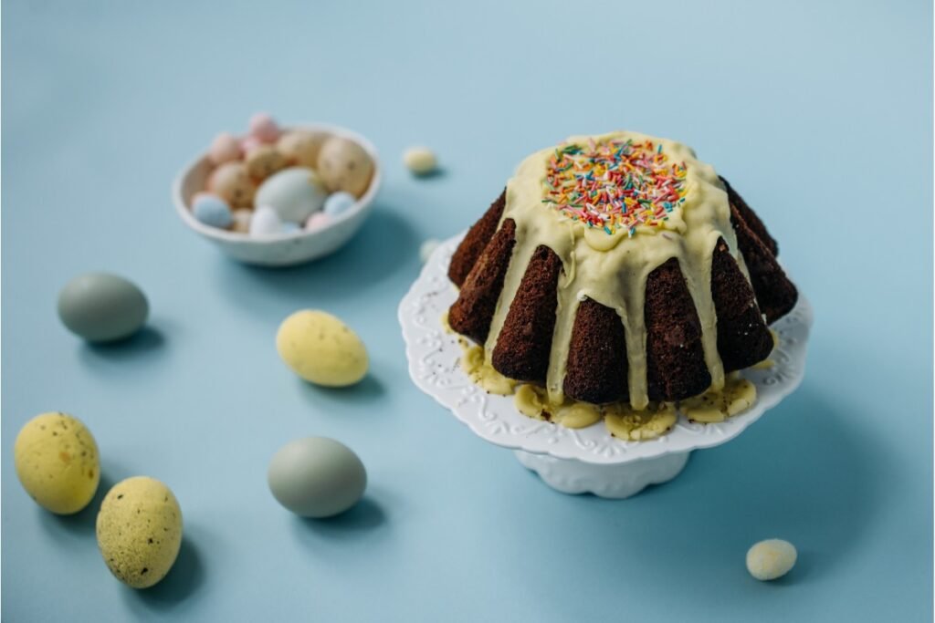 egg and cake